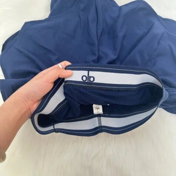 Alo Royal Blue Double-Layer Athletic Shorts, Women's Size S - Picture 3 of 3